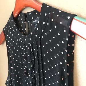 🍋Torrid | Black & White Dot Sleeveless Tank